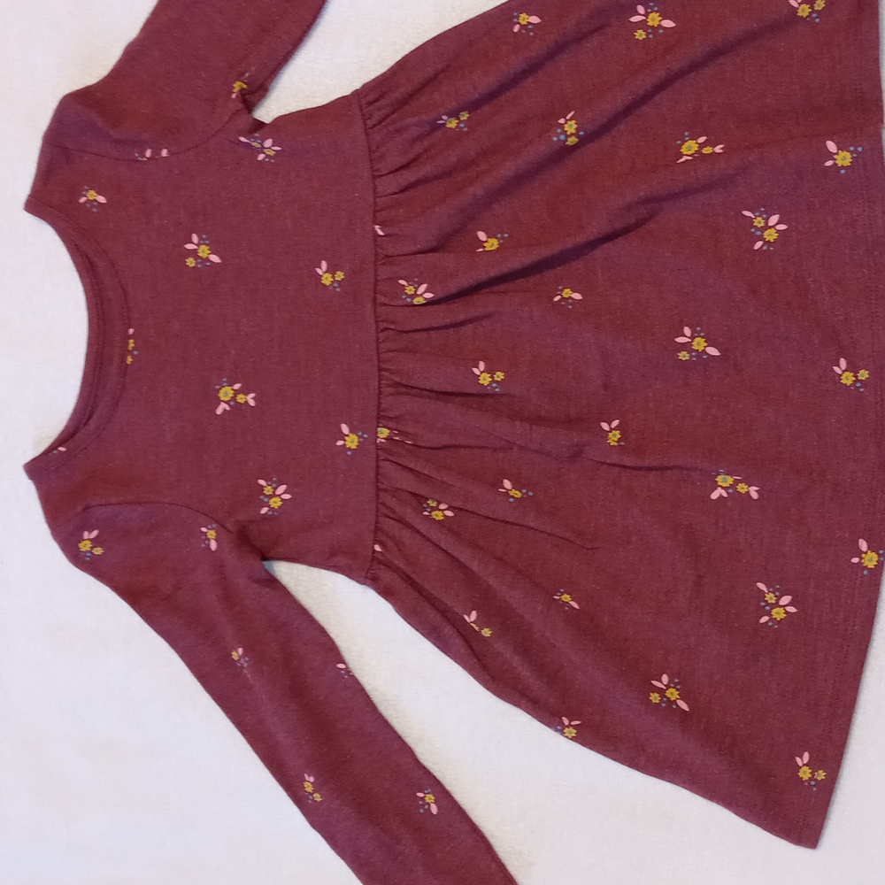 Cat & Jack 2 Beautiful Dresses Long Sleeve, multicolor design print 3T